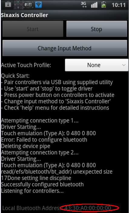 PS3 SIXAXIS 手把 ON Android (I9000/I9100)測試分享