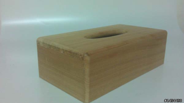 手工DIY 且作工精美的、無垢的、南洋檜木面紙盒