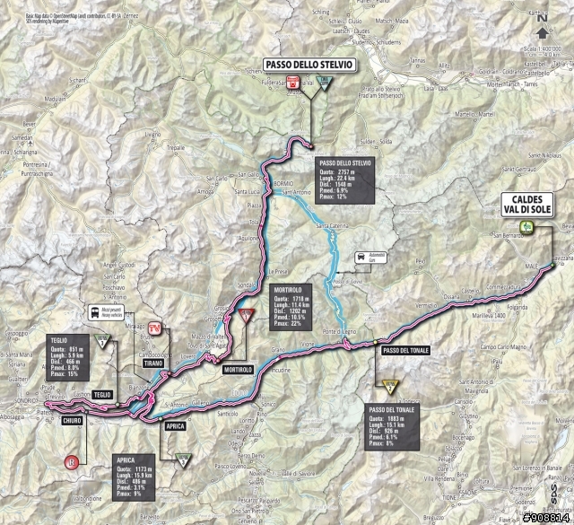 2012 環義大賽 第20站 Caldes - Passo dello Stelvio, 219公里