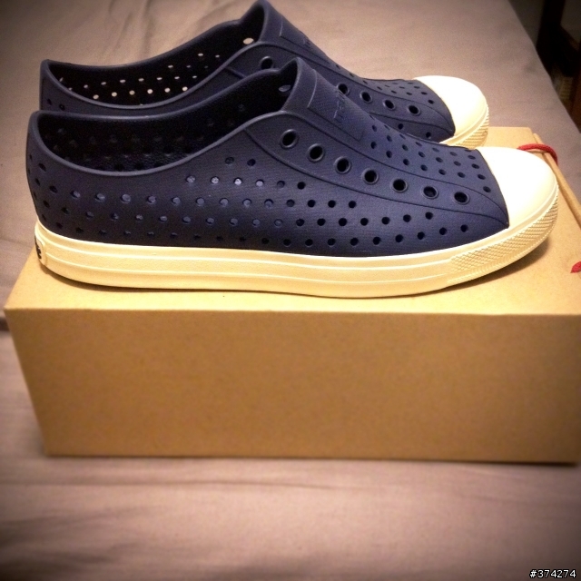 (簡易開箱)NATIVE REGATTA BLU /藍 JEFFERSON. 抗菌 防水 輕量材質