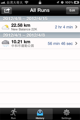 iPhone App 分享 -  GPS 路徑記錄器