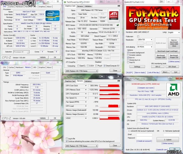 [測試]剛跳水的CP好卡要搭多少的PSU?撼訊7770待機燒機功耗揭曉。