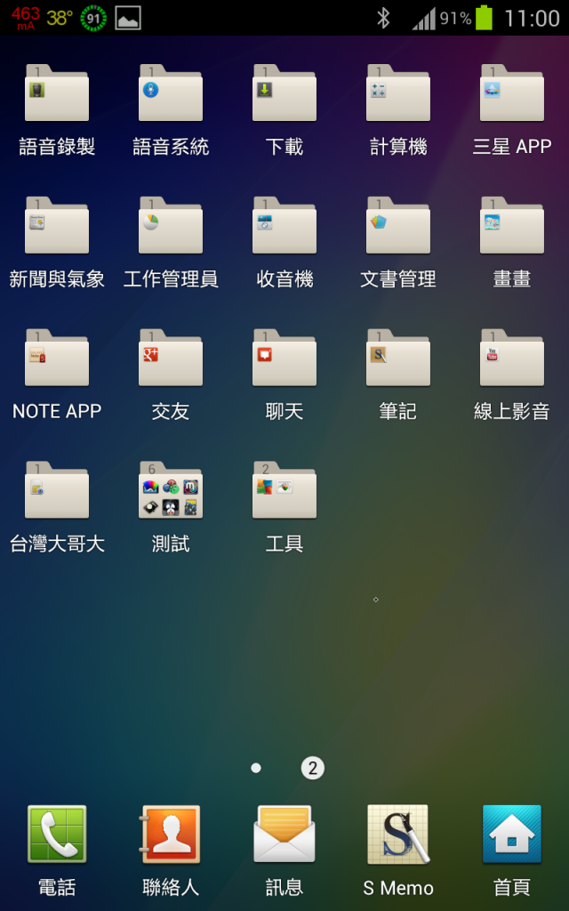 NOTE 4.0耗電?!?!待機7小時1%(非飛航模式)