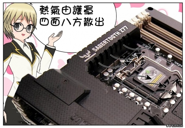 Asus SABERTOOTH Z77 裝甲篇 2012/05/23 裝甲散熱新增