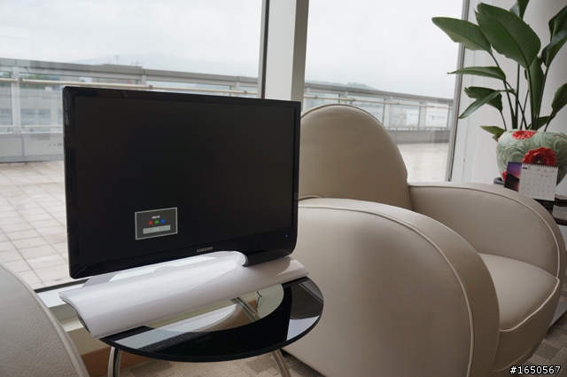 會客室的峇厘島休閒風顯示器：SAMSUNG SB750