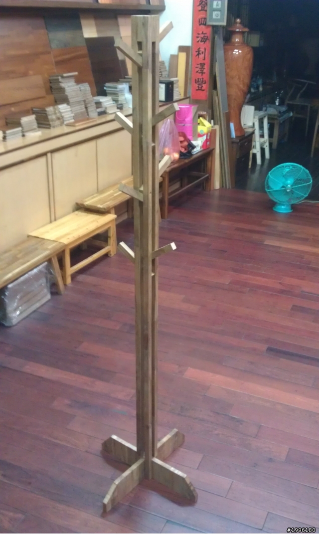 DIY衣架~~全實木柚木拼接