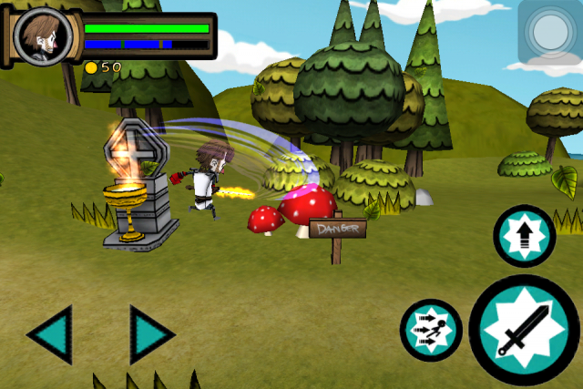 限時免費中!!!操作簡單~畫面不錯的橫向移動砍怪遊戲!!!Mission Sword