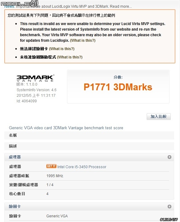 [開箱。測試] i5-3450 + AsRock H77 Pro4/MVP