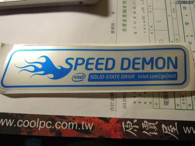 Intel SSD 330系列 120G 開箱~~~