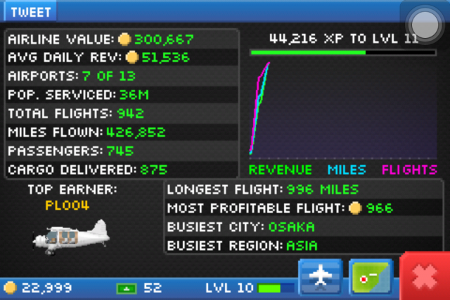 (模擬經營) Pocket Planes 口袋飛機