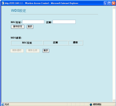關於GW-MF54G2這台機子的WDS設定問題