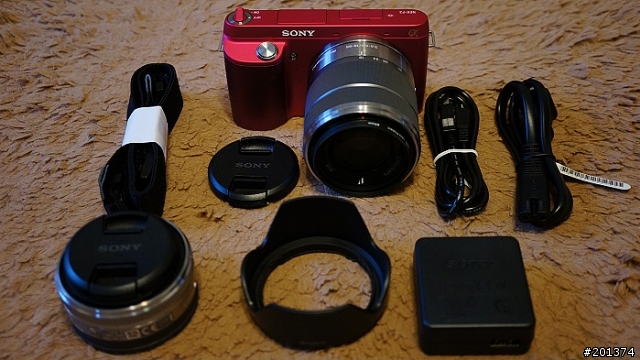 [開箱] SONY NEX-F3D 桃紅色雙鏡組 開箱分享