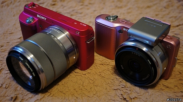 [開箱] SONY NEX-F3D 桃紅色雙鏡組 開箱分享
