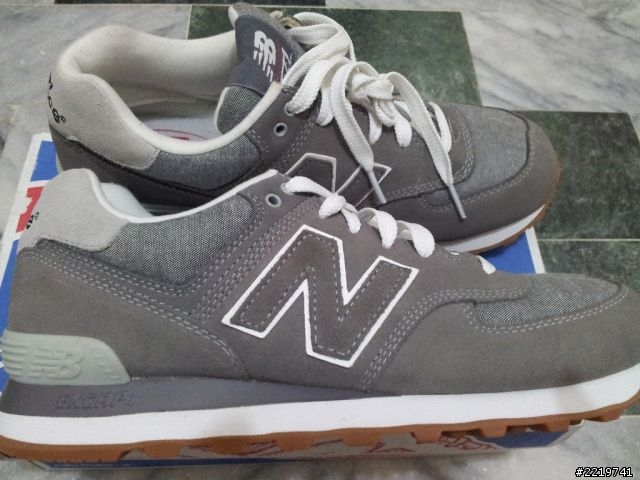 new balance 574 深灰色 黃底
