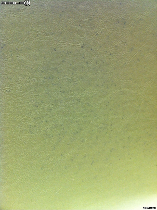 白色合成皮餐椅出現藍紫色斑點