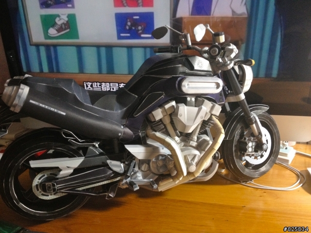 YAMAHA MT-01 紙模型  醜醜完工