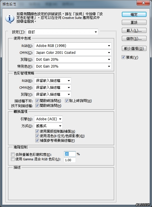 Photoshop  開啟再存檔後顏色就變了