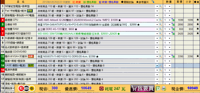有關組電腦的問題，請高手幫我鑑定一下^^