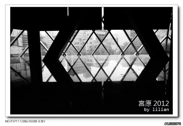 NEX F3 黑白的宮原眼科