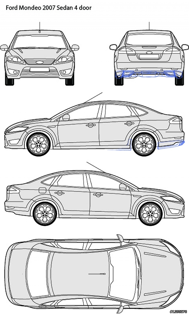 Mondeo MK4ＲＦ－Ｄｅｓｉｇｎ版後下擾流(最新進度)最終圖面