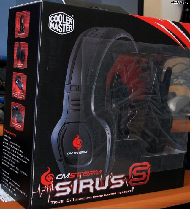 [敗家]木耳進化第一步:CM Storm Sirus S 天狼星S 5.1聲道 耳罩式電競耳機