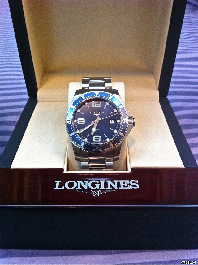【開箱】Longines浪琴-深海征服者 藍浪鬼