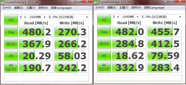美光M4 256G VS OCZ vertex 4