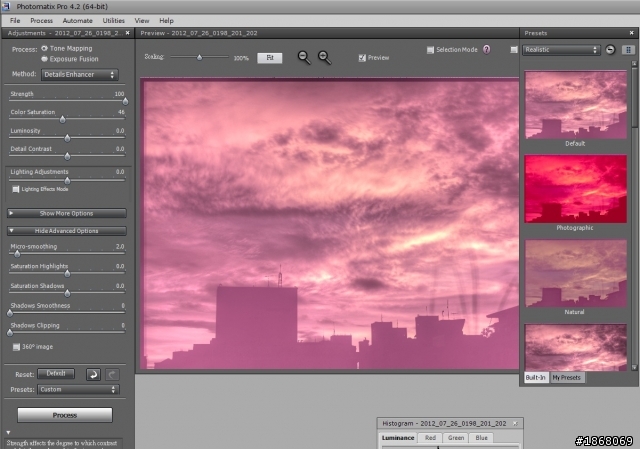 [問題]Photomatix pro的HDR後製後白平衡怪怪的