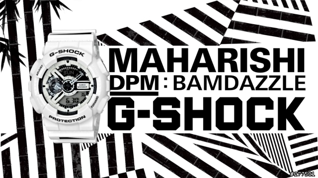 G-SHOCK GA-110MH-1 X Maharishi 黑白迷幻 媚惑時尚