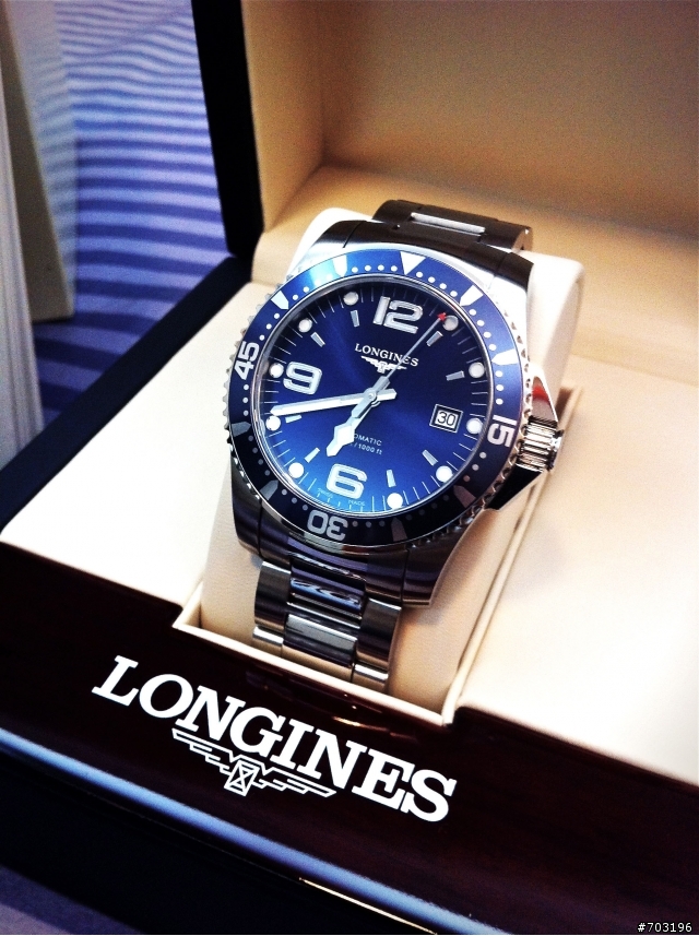 【開箱】Longines浪琴-深海征服者 藍浪鬼