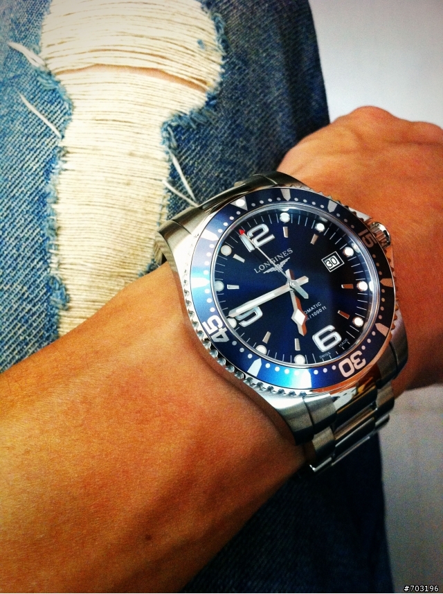 【開箱】Longines浪琴-深海征服者 藍浪鬼
