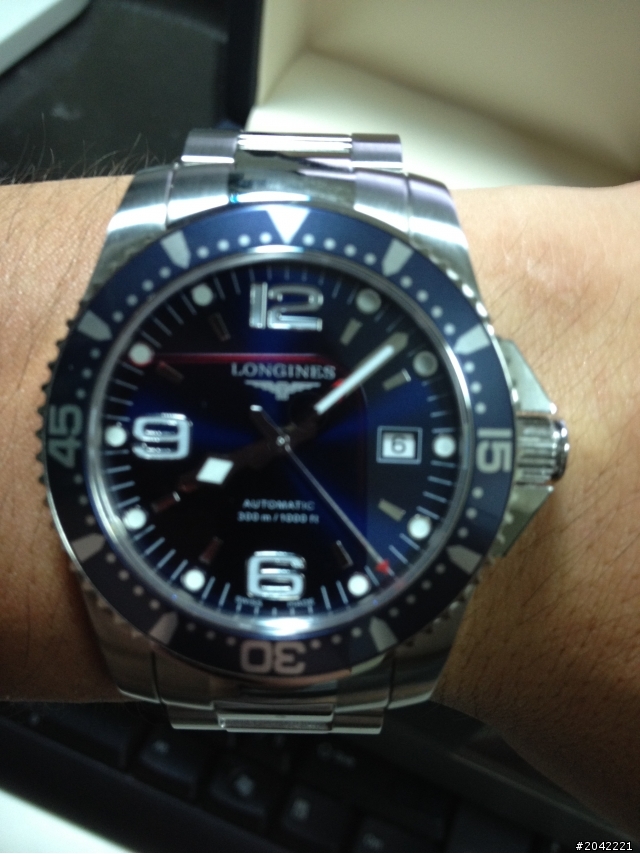 【開箱】Longines浪琴-深海征服者藍色