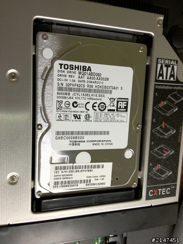 拼裝升級+簡單心得~Toshiba C850改SSD+雙硬碟