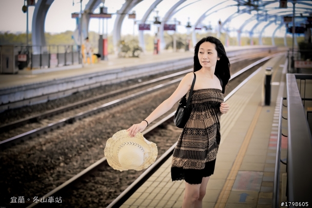 美麗的冬山車站