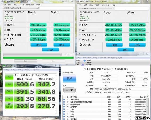 [開箱]PLEXTOR M3P V.S. M4