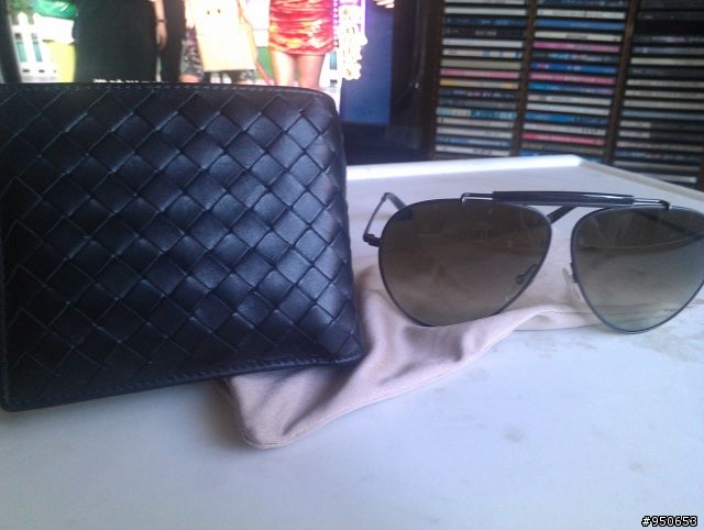 BOTTEGA VENETA 編織雷朋眼鏡