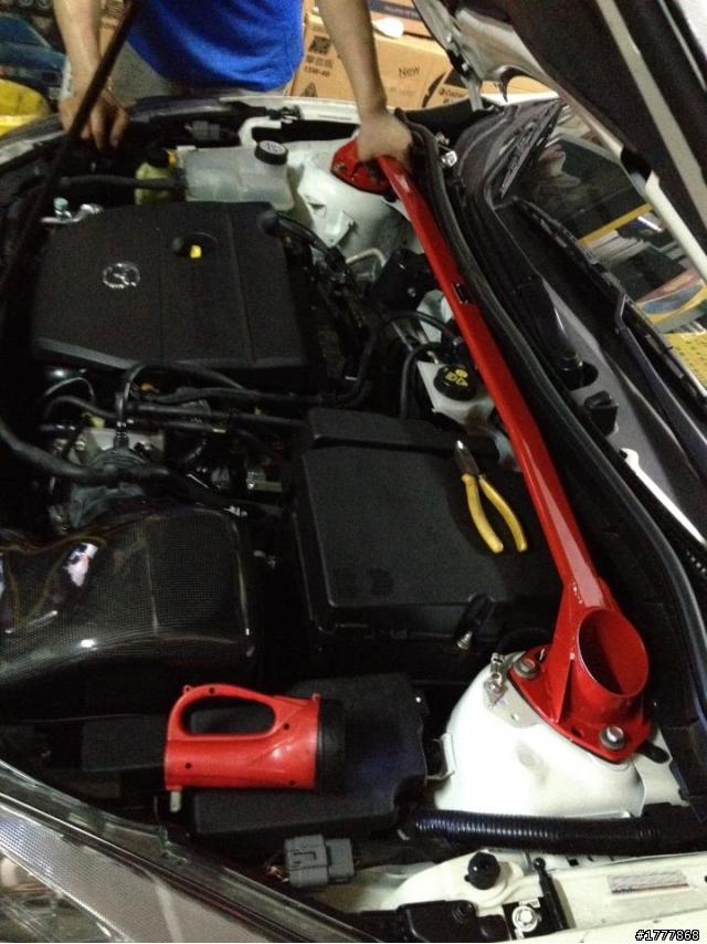 AutoExe 碳纖維集氣箱&引擎室拉桿 開箱