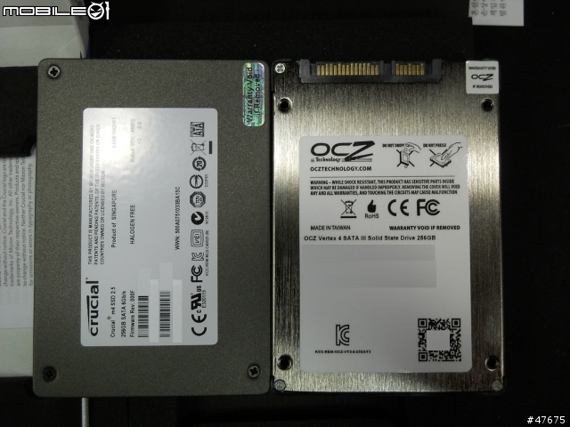 美光M4 256G VS OCZ vertex 4