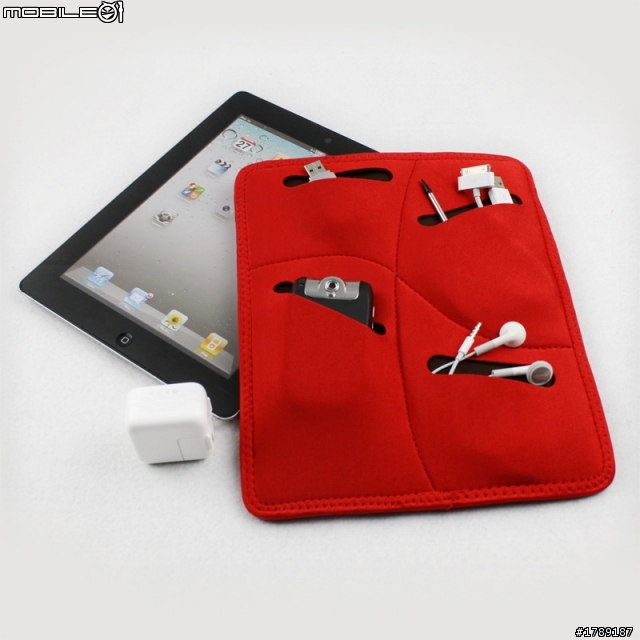 【分享】iBao 艾堡 S001 New iPad iPAD 多功能造型內膽包 可放手機與耳機充電器 圖多
