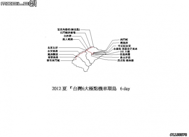 勇者無懼『台灣6大極點機車環島之旅』2012.7.10 ~ 2012.7.16 新增導航防水包製作教學