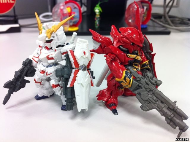 [開箱]Gundam Converge SP02 Unicorn Gundam [Destroy Mode] & Sinanju
