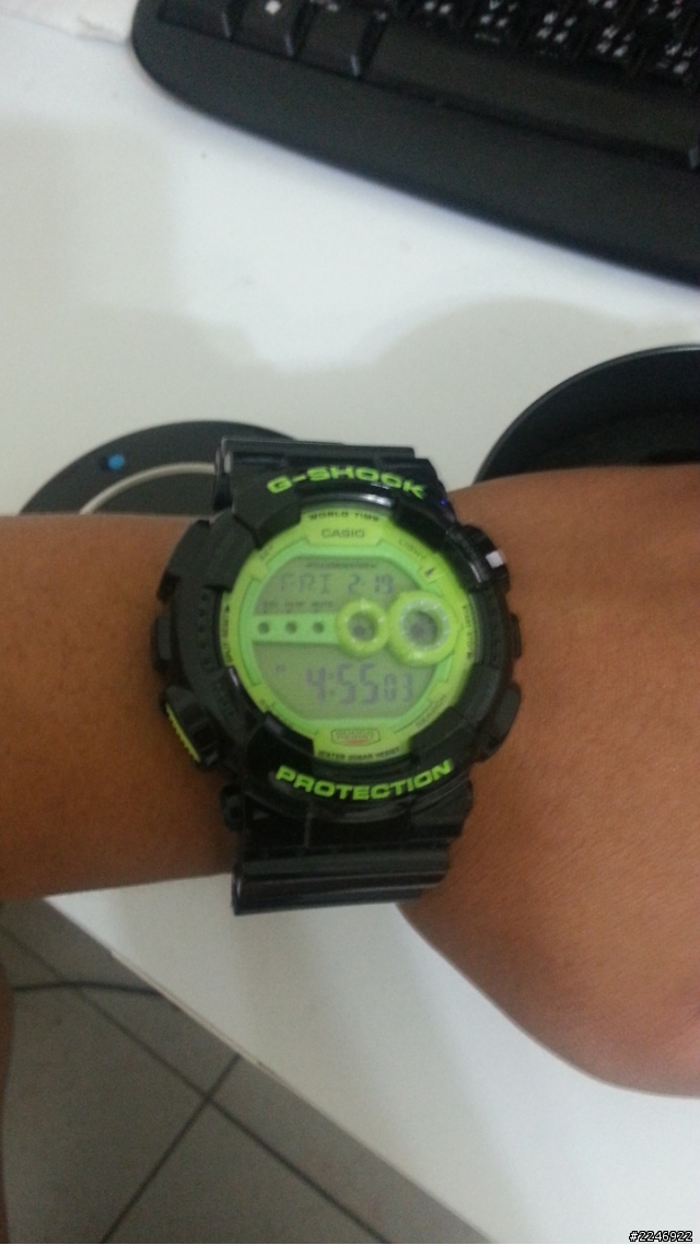 開箱~G-shock GA100系列~黑綠