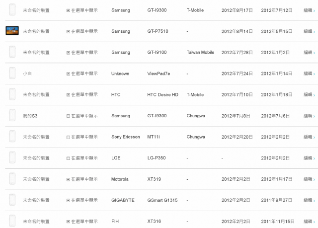 Play Store上的裝置清單如何移除?