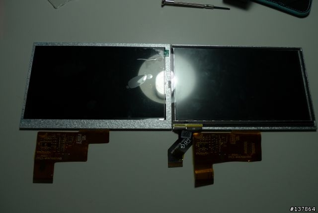 更換7吋平板電容觸控屏和液晶顯示屏 昂達VX610W  台電P76ti