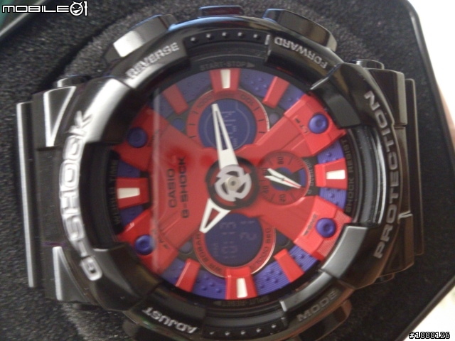 [開箱]Ｇ-shock GA-120B-1ADR  蜘蛛人 黑紅紫配色