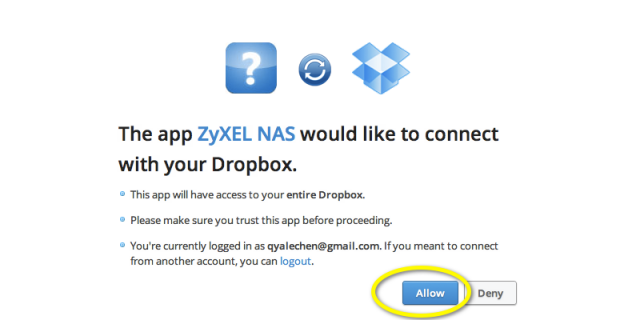 [分享] Zyxel  NSA310  Dropbox 同步設定