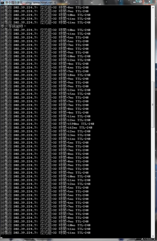 HiNet FTTH ping 疑問