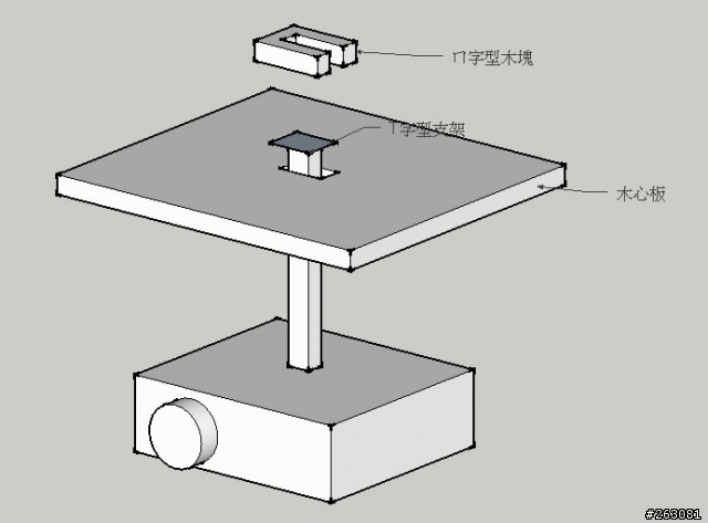 投影機手動升降機制發想