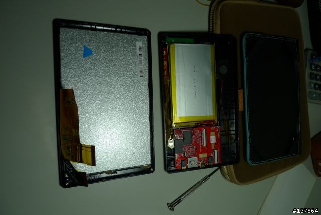 更換7吋平板電容觸控屏和液晶顯示屏 昂達VX610W  台電P76ti