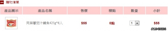 詢問~同X牌的 紅罐蕃茄汁鲭魚425g 罐頭6入 原價是否66元 現在網路特價55元...